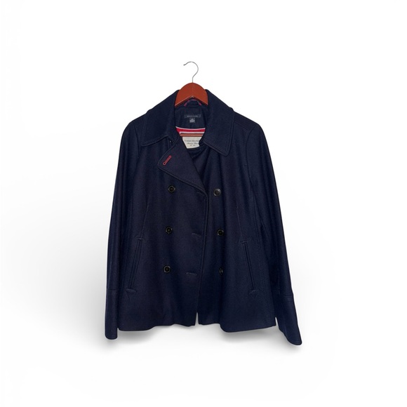 Tommy Hilfiger Jackets & Blazers - Tommy Hilfiger Women’s Dark Blue Pea Coat